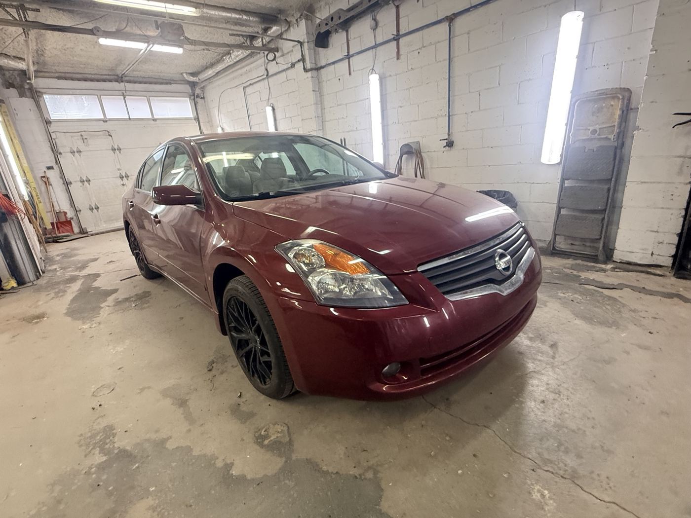 Nissan Altima 2008, À l'arrivée à l'atelier